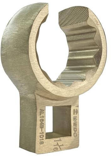 WEDO Non-Sparking Crow Foot Box End Wrench, Spark-free Safety Spanner,Aluminum Bronze,DIN Standard, BAM & FM Certificate 1/2 Inch Width Imperial