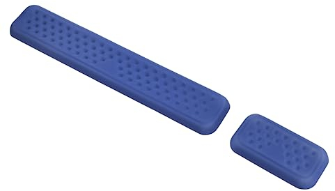 Handballenauflage für Tastatur und Maus – Ergonomische Gelauflage für Handgelenkschutz und Komfort beim Tippen - Ergonomic Wrist Set - Rutschfest, langlebig, stilvoll - Marineblau – Universalgröße