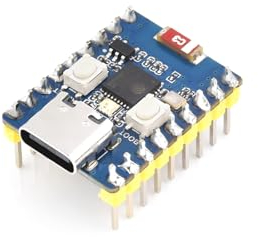 ESP32-C3 Mini Development Board with Pre-soldered Header Based On ESP32-C3FN4 Single-Core Processor,with Wi-Fi and Bluetooth 5 Support,160MHz Running Frequency, Support C/C++, MicroPython