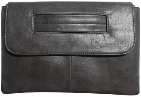 ARVALOLET Borsa a tracolla da donna, pochette alla moda, in pelle PU, borsa da polso, grande borsa per la spesa, Nero