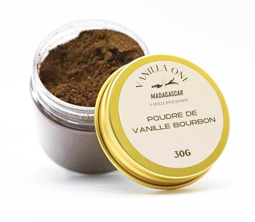 Poudre de vanille bourbon issue de gousses entières 30g Premium Quality