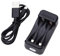 Chargeur Rapide Compatible avec Piles AA/AAA, Couleur Noire, idéal pour recharger Les Piles de manière Efficace et Prolonger Leur durée de Vie.