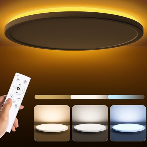 Matane 36W LED Ceiling Light Dimmable,Lamp with Remote Control White, 39CM | 2000K Night Light, 3000K-6500K Adjustable CCT, 1800LM Lights Ceiling for Bedroom, Kids Room, Living Room, Hallway and Kitchen