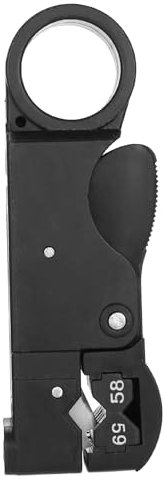 Diheohg Pinza spelafili coassiale a 3 scomparti per cavo RG58 / 59/62 / 3C / 4C