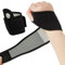 EUZUXU 2 Stück Handgelenk Bandagen, Handgelenk Bandagen Fitness, Einstellbare Atmungsaktive Handgelenk Unterstützung für Sport, Fitness, Bodybuilding(Schwarz)