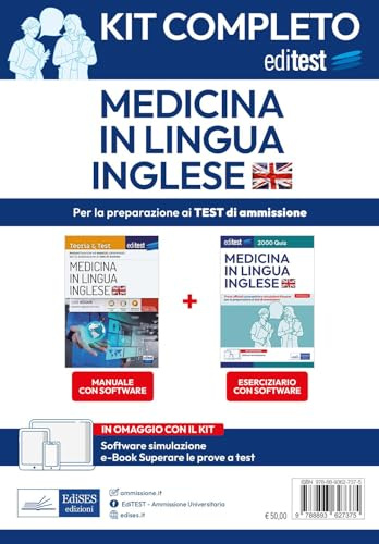 Test Medicina in Inglese 2024: kit completo con simulatore ed ebook Superare le prove a test