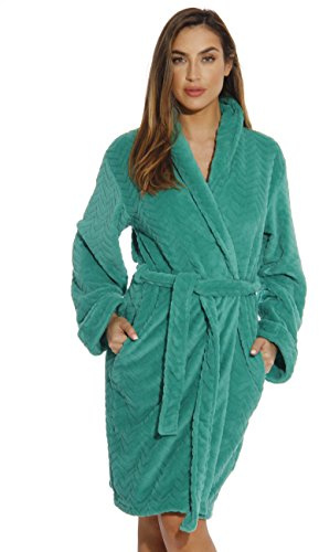 Just Love Kimono Robe Bath Robes for Women 6312-Emerald-M