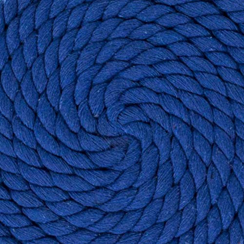 West Coast Paracord Cuerda de algodón trenzado natural – Cuerda artesanal – Super suave y fuerte cuerda de triple hebra para deportes, decoración, manualidades, macramé, uso en interiores (1 2