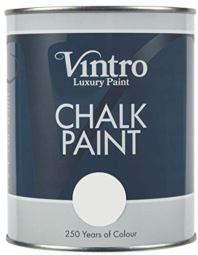 Vintro | Creamy White Chalk Paint | Furniture Paint | Shabby Chic | Upcycle | Decorate | Ultra Matt Finish | 1 Litre (Champagne Waltz)