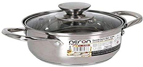 CACEROLA 22CM 5L ACERO INDUCCIÓN C/T marca NERON