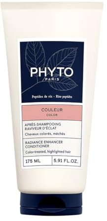 Phyto Paris Protection Couleur - Après-Shampoing Raviveur d'Éclat - Démêle et Hydrate - 95% d'Éclat de la Couleur à la 1ère Utilisation - Extraction de Mauve Blanche, Après-Shampooing Cheveux Colorés