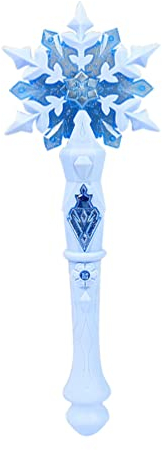 DEARMAMY Schneeflocken-Winter-Party-Zauberstab Leuchtendes Schneeflocken-Zauberstab-Spielzeug Leuchtendes en-Spielzeug Perfektes Kostümzubehör Für Kinder Mädchen
