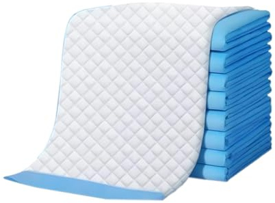 PELLYDA Matelas à langer jetables pour bébés - Protection imperméable pour couches - Matelas à langer respirant, forte capacité d'absorption, (5 pièces 80X150CM)