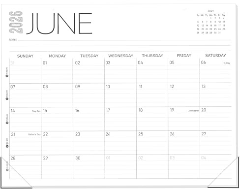 GuassLee Desk Calendar 2026, 12-Month Desk Calendar from June. 2026 to May. 2027, 14 X 11 Monthly Desk Planner, Table Desk Top Calendar with Thick Paper for Office Home Planning & Organizing