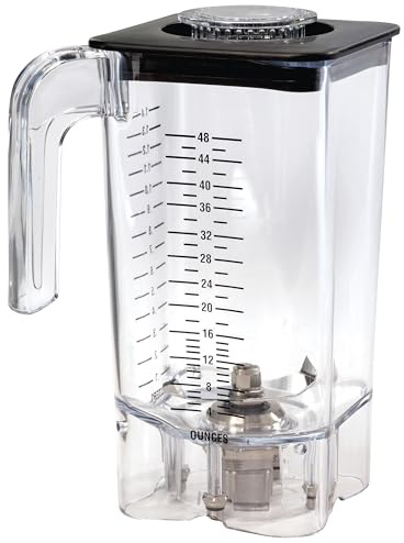 Hamilton Beach Commercial Eclipse 6126-750R - Contenitore in copoliestere ad alte prestazioni, senza BPA, capacità 1,4 l, barattolo di ricambio, compatibile con frullatori HBH750, HBH755 e HBH755R