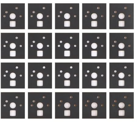 PENCHEAK Lot de 120 autocollants en mousse pour clavier mécanique, amortisseur de bruit, film d'isolation pour stabilisateur