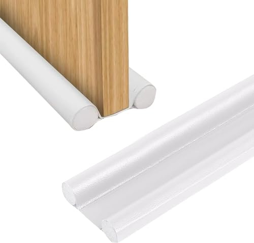Funalix Burlete Bajo Puerta, Burlete Puerta Doble con Sellado Hermético para Aislamiento Acústico y Térmico, Bloqueo de Viento, Polvo y Luz