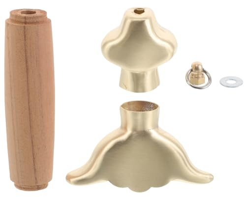 BESTonZON Poignée en Cuivre 17 CM pour de Tai Chi Accessoire d'Entraînement Kung-Fu Protection Renforcée des Mains Remplacement Facile pour Sabre Chinois Large