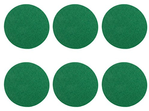freneci Air Hockey Table Felt Pusher Mazo Porteros Felt Pads, Juego de 6, Elige El Tamaño - L