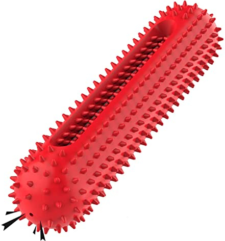 petizer Hund Quietschspielzeug ,Tough Toothbrush Puppy Chew Toy | Gummispielzeug für Haustiertraining, Zahnreinigung, Spielen und Kauen für M & L-Rassen