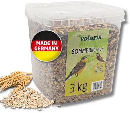 Eggersmann volaris Vogelfutter Wildvögel ganzjährig [Sommerkörner] 3 kg – Streufutter für Wildvögel – Wildvogelfutter mit niedrigem Fettgehalt – Vogelfutter ohne Erdnüsse ideal zur Aufzucht