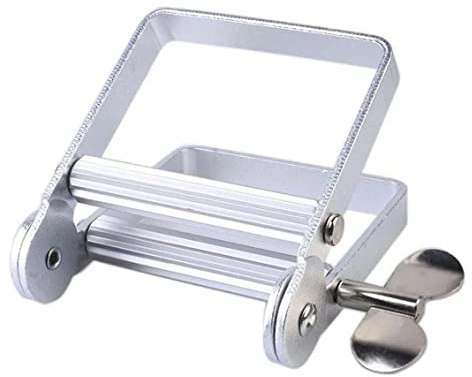 Anicy Spremi Dentifricio Spremi Tubetto Dentifricio - Strumenti di spremitura in Metallo Lazy Dispenser di dentifricio colorante per Capelli cosmetico Squeezer Tube Wringer
