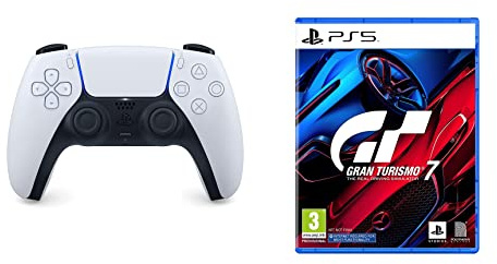 Sony PlayStation 5 - DualSense Wireless Controller + Gran Turismo 7 - Standard Edition