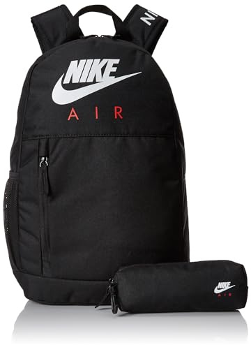 Nike Y NK ELMNTL BKPK - SMU SP23, Black/Black/(University RED), One Size