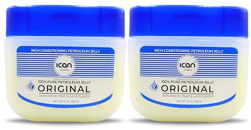 ICAN LONDON 100% PURE PETROLEUM JELLY ORIGINAL 2 x 368G (Total 736g)