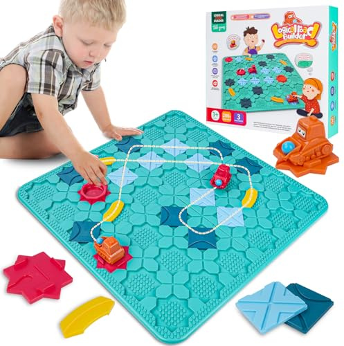 AUAUY Barnleksaker STEM labyrint brädspel, logik pussel labyrint sällskapsspel för multiplayer och familj, födelsedagspresenter för pojkar flickor 4-8 år