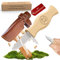 Eli® Schnitzmesser für Kinder mit Klingenschutz aus Leder ab 6 Jahre - hochwertiges Kindermesser Schnitzset - Kinderschitzmesser - Schnitzwerkzeug - Outdoor Messer für Jungen und Mädchen