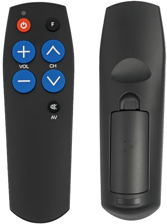 Telecomando TV universale Time a grandi pulsanti, facile da usare e configurare, telecomando universale per anziani, TV e apparecchi a infrarossi, regali per la demenza