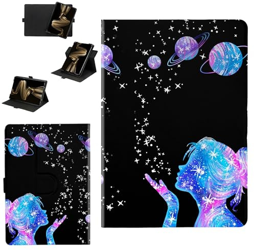 Custodia Compatibile per Amazon Fire HD 8 2024 8.0-pollici Tablet Cover Custodia Case [Funzione di rotazione a 360 gradi][Protezione rinforzata dei bordi contro le cadute] XQSN