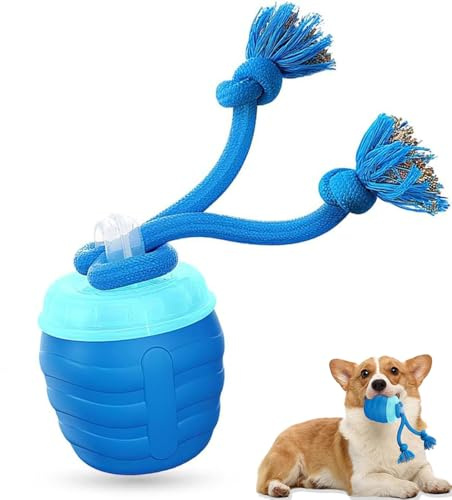 Générique Jouet Interactif pour Chien, 2026 Nouveau Balle Interactive pour Chiens avec Bluetooth Musique, Jouet Chien Indestructible avec 3 Modes, Boule Automatique Balle Qui Bouge Toute Seule (Bleu)