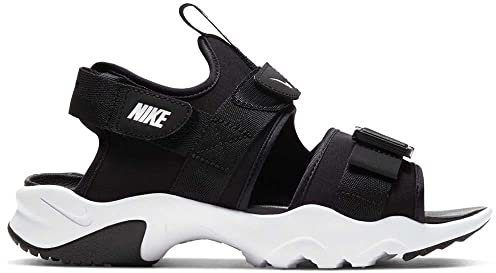 Nike Women's Canyon Sandal, Black/White-Black, 5.5