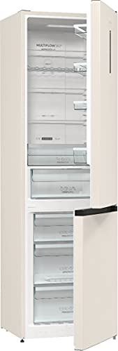 Gorenje 737078 NRK 6202 AC4 Kühl-Gefrierkombination / 200 cm / 331 l,/ No Frost Frost Plus / Multi Airflow System / Champagnerfarbe