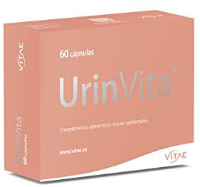 Vitae UrinVita 60 cápsulas | Fórmula natural para el bienestar del sistema urinario | Arándano rojo | Ingredientes 100% natural