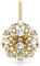 Swarovski Constella Weihnachtskugel Ornament, Large 5628031 + Gratis 4er Set EKM Living Edelstahl Trinkhalme