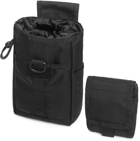 TRIWONDER Molle Bolsa Tactical EDC Bolsa de Cinturón Organizador Bolsa Militar para Munición Campo de Tiro Caza Accesorios Tácticos (Negro - C)