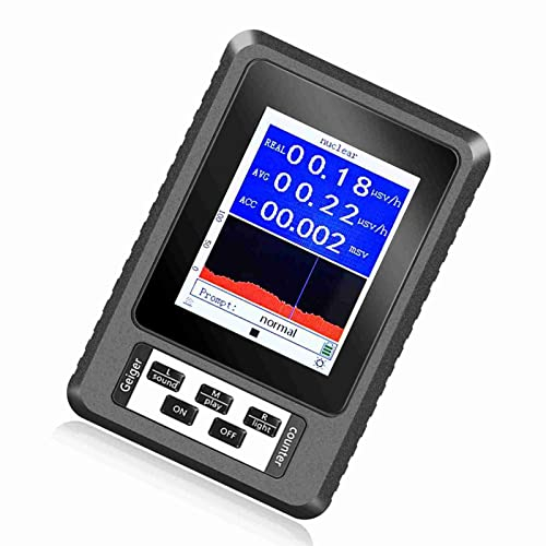 Kärnstrålningsdetektor Kärnstrålningsdetektor, Geigerräknare Exakt Stråldosimeter Geigerräknare Realtid β γ X Detektionsmätare med Färgskärm