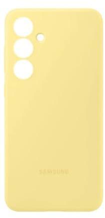 Samsung Silicone Case EF-PS721 für Galaxy S24 FE, Smartphone-Cover, Handy-Hülle, Silikon, Kratzfest, Schlankes Design, Yellow