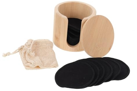 DEARMAMY 16pièces Pads Démaquillants Lavables Fibre De Bambou Lingettes Visage Réutilisables Douces Pour Nettoyage Profond Et Retrait Maquillage Écologiques Avec Sac Coton