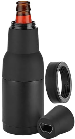 Raffreddatore per bottiglie di birra, refrigeratore per bottiglie di birra, refrigeratore per bottiglie di birra isolato da 350 ml, refrigeratore per bevande a doppia parete, ultra sottile, per