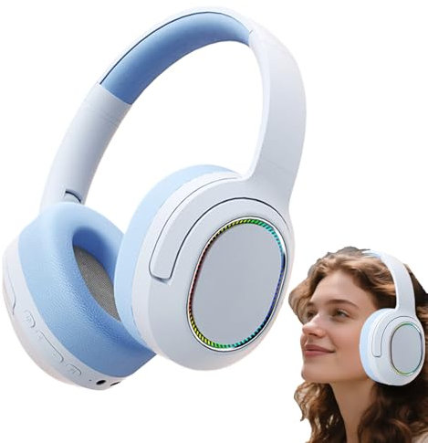 Hitburu Casques Audio sans Fil - Casque sans Fil Bureau | Design Léger et Confortable avec Ergonomie Optimale pour Téléphone, Sport, Maison et Plage