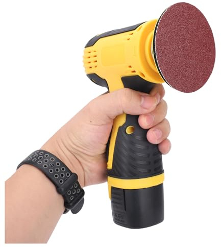 Taruor Lijadora Eléctrica Inalámbrica con Batería Recargable, Velocidad 3500 RPM para Quitar Pintura de Madera y Metal, Amoladora Eléctrica de Mano para Proyectos Bricolaje y Talleres Profesionales
