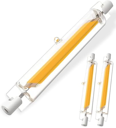 GDYOD Ampoules R7S LED 118mm,Dimmable,20W Équivalent à Ampoule Halogène 118mm 200W, Sans Scintillement,Blanc Chaud 3000K 2000LM,AC 220-240V,Éclairage à Faisceau 360°, Lot de 2