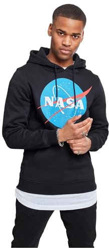 Mister Tee NASA Hoody för män, svart, M