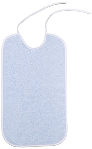 Nastami XXL Lätzchen Frottee Riesenlätzchen für Erwachsene und Kinder Lätzchen groß (1 Stück blau)