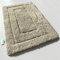 KARAT Badteppich Atlantis - extra flauschig & schnelltrocknend - Badezimmerteppich mit rutschsicherer Rückseite - Badematte Duschvorleger (50 x 80 cm, Beige)