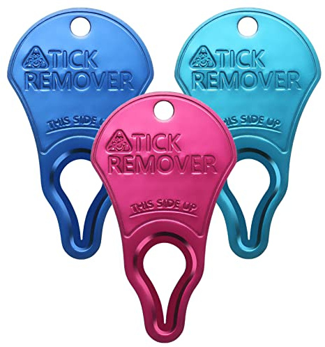 3 Pack Tick Remover Tool for Pets and Humans, Portable Tick Removal, Safe and Fast, Essential and Emergency Tool for Outdoor Activities, Effective and Painless
